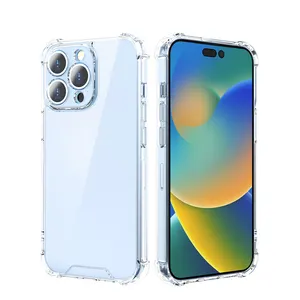 1,5mm Kristall transparente stoß feste PC Tpu klare Telefon hülle für Telefon hülle für Iphone 15 Pro Plus max