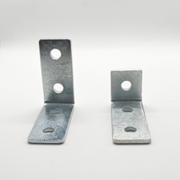 Support de canal à 3 trous à 90 degrés de haute qualité, rainuré pour profilé Unistrut C-Strut de 41 mm, support robuste pour tuyaux et chemins de câbles