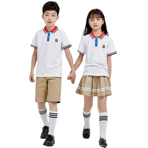 Polo Personalizzabile per Bambini per Scuole Primarie e Secondarie, Uniformi Scolastiche in Stile Estero Prodotte a Guangdong - Product Image 1