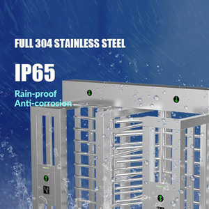 Kiểm soát truy cập cửa Hệ thống thiết bị an ninh 3 kênh RFID chiều cao đầy đủ turnstile cho nhà máy - Product Image 2