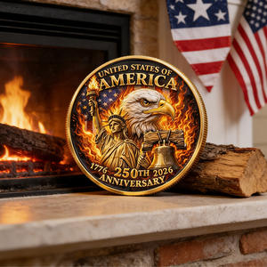 Moneda Conmemorativa del 250 Aniversario de EE. UU. al por Mayor, Bañada en Oro, Moneda Coleccionable de Desafío por la Constitución de EE. UU. - Product Image 6