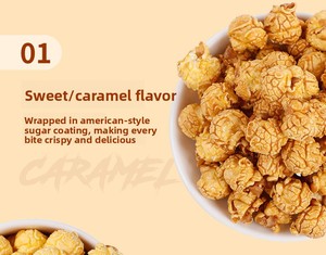 Popcorn en grains sucrés en gros, style <span class=keywords><strong>américain</strong></span>, popcorn en boules, 260g en bouteille, snacks moelleux pour supermarchés et cinémas - Product Image 4