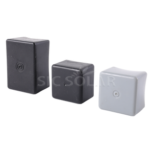 Accessoires pour système de support de panneaux solaires : Capuchons de protection en <span class=keywords><strong>plastique</strong></span> <span class=keywords><strong>40x40</strong></span> pour rails PV, embouts pour rails en aluminium - Product Image 2