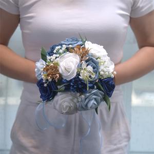 <span class=keywords><strong>Bouquet</strong></span> de mariage en roses artificielles, fleurs en soie, <span class=keywords><strong>bouquet</strong></span> de mariée pour la décoration de la <span class=keywords><strong>cérémonie</strong></span> de mariage - Product Image 5