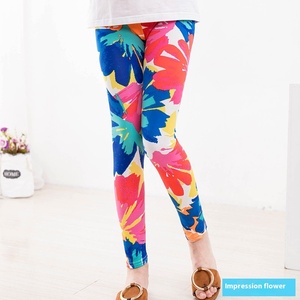 Versione coreana <span class=keywords><strong>Leggings</strong></span> stampati per ragazze Casual nuovo arrivo all'ingrosso perenne pantaloni grandi per bambini per la primavera autunno - Product Image 4