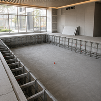 Piscine modulaire extérieure en acier inoxydable de grande taille avec panneaux muraux préfabriqués en acier pour projets hôteliers et de complexes de villégiature