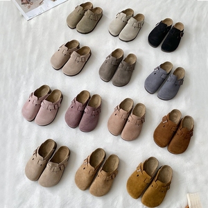 Mocassins <span class=keywords><strong>Birkenstock</strong></span> vintage en cuir de vachette véritable, chaussures de plage à semelle souple pour femmes et hommes, pour l'été, l'<span class=keywords><strong>hiver</strong></span> et le printemps - Product Image 1