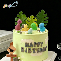 Figuras de Dinosaurios 3D Hechas a Mano, Comestibles, para Decoración de Pasteles de Cumpleaños Infantiles, Venta al Por Mayor, Diseño Personalizado