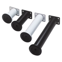 Pieds de meubles ronds réglables en hauteur sans perçage avec un design moderne pour salon salle de bain canapés tables lits
