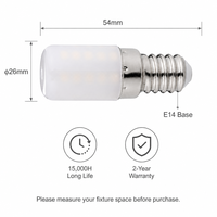 Ampoule LED E14 3W 220-240V PC 260LM 2700K/6000K 32SMD 360 Degrés Sans Scintillement Remplace les Halogènes pour Lustre CE LVD RoHS Résidentiel