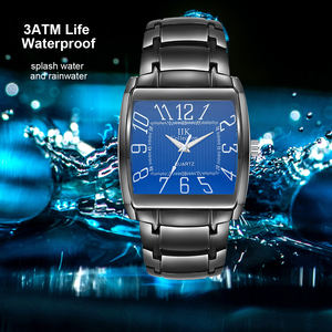 Colección IIK, reloj de cuarzo clásico para hombre, caja cuadrada, banda de aleación, 3 ATM, resistente al agua, Simple, informal, a la moda, Montre Homme - Product Image 5