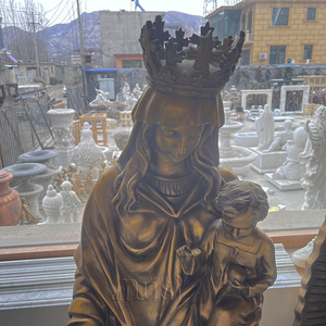 MUSI Virgen María Busto Bronce Madre María Estatua <span class=keywords><strong>Lost</strong></span> <span class=keywords><strong>Mary</strong></span> para decoración de arte - Product Image 2