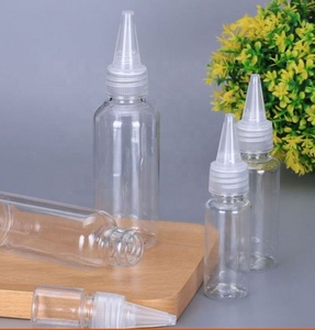Empty 60ml 100ml 150ml clear Plastic Hair Oil <b>Squeeze</b> Applicator Packaging <b>Bottle</b> With Twist-open Dispensing Cap - Product Image 2