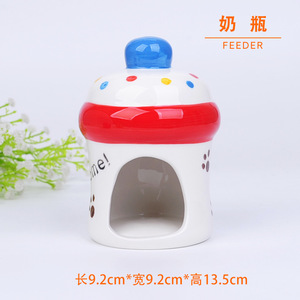 स्ट्रॉबेरी तरबूज डिजाइन सिरेमिक हम्सटर खाल रचनात्मक शांत हम्सटर पिंजरे प्यारा हम्सटर घर - Product Image 6