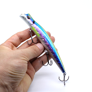AOCLU subacqueo poco profondo 130mm 17.5g sonaglio esca dura da 1 pezzo <span class=keywords><strong>per</strong></span> esca di branzino d'acqua salata esca senza labbra - Product Image 2