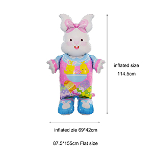 Youlun balon Wortel Kelinci Paskah berdiri besar dekorasi meriah untuk perayaan pesta Paskah - Product Image 6