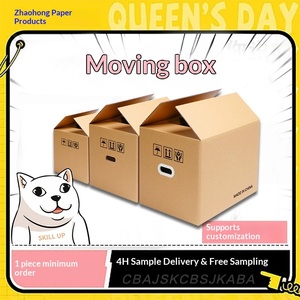 Factory Direct Thickened 5-Ply Moving <b>Boxes</b> Custom Logo Printed Small Batch - Product Image 4