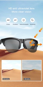 F06 Smart Eye Glasses TWS Earbuds Touch <b>Control</b> Bone Conduction Headphones HIFI Smart Sunglasses Audio Glasses - Product Image 2