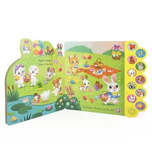 Hot-Selling 10 Buttons Exciting <strong>Easter</strong> Sound <strong>Book</strong> Hard Cover Cardboard Art Eco-Friendly Kids Story Audio <strong>Book</strong> - Product Image 5