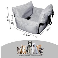 Lit de voyage pour chien de grande taille pour siège arrière de voiture, toutes saisons, amovible et lavable, avec poignée de transport, logo personnalisé OEM, vente en gros, direct usine