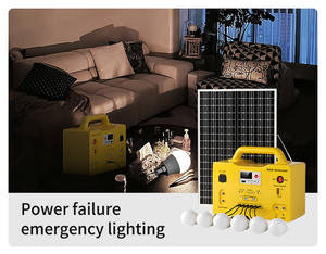 Panneau <span class=keywords><strong>solaire</strong></span> portable 50W avec batteries lithium-ion, générateur, lampe torche, système d'éclairage, kits pour stations d'alimentation hors réseau - Product Image 4