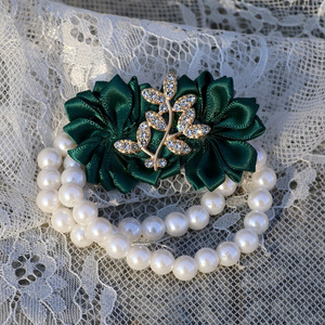 Ychon Novo Design Personalizado Casamento Cerimônia De Casamento Decorações Festa De Casamento Broche Conjuntos Corsage para a Noiva Jóias Fornecimento - Product Image 6