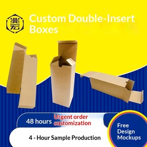 Custom Flip Top Double Slot <b>Shipping</b> <b>Boxes</b> with Auto-Lock Bottom for Logistics and Branded Packaging - Product Image 4