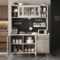 Buffet en pierre frittée avec armoire de rangement, station à thé, comptoir de cuisine, meuble de salon, style japonais Anrichte