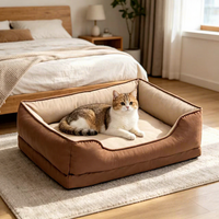 Grenzüberschreitend Exklusiver Kleiner und Mittlerer Hundezwinger, Verschleißfester Wasserdichter Hundesofa, Fellabweisendes Hundebett, Abnehmbar und Waschbar