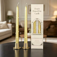 Bougies longues élégantes et luxueuses pour la décoration de table de mariage, de dîner ou d'événements