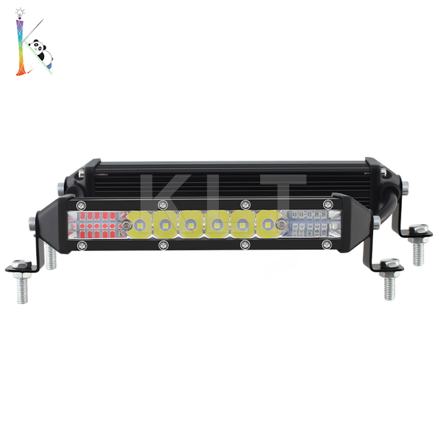 7 Inch Led Pods Spot Work Light 3000LM Single Row Light Bar Off Road Driving Led WorkDriving LED Light Bar