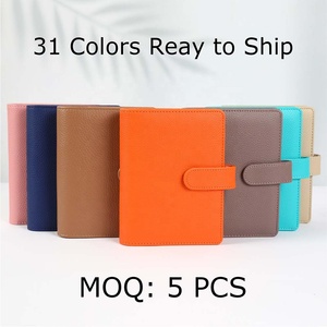 Yihe Tốt Nhất Bán 31-Màu Sắc Nổi Pebble Da A6 Tiền Ví Chất Kết Dính Vàng Nhẫn Ngân Sách Tài Kế Hoạch Máy Tính Xách Tay - Product Image 2