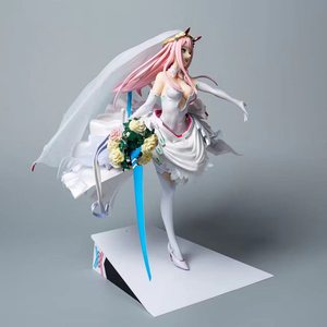 Nuevo producto de PVC de alta calidad <span class=keywords><strong>Darling</strong></span> in the Franxx sexy vestido de novia flor Cosplay modelo Anime figura personaje de dibujos animados - Product Image 5