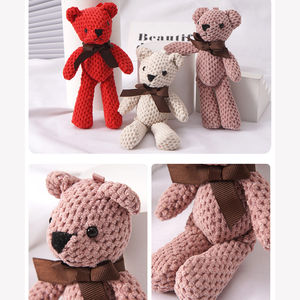 LLavero de oso de peluche de 15CM, juguete de peluche de bebé encantador, colgante de llave pequeña, regalos de muñecas - Product Image 6