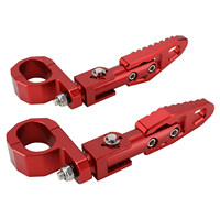 Berlaku untuk Aksesoris Modifikasi Motor Monkey CT125 Pedal Pijakan Kaki Belakang Bahan Aluminium Alloy Model Generasi Kedua