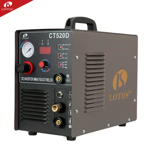 Lotos CT520D Mesin Pemotong IGBT Tipe, Mesin Las Listrik TIG MIG MMA dengan Pemegang Las