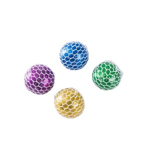 Pelota Antiestrés de Silicona Suave Personalizada, Juguete de Malla Colorida, Papel Elástico, Regalos para Fiestas Infantiles - Product Image 4