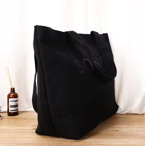 กระเป๋าผ้าแคนวาสสะพายไหล่แบบหนาพิมพ์โลโก้ได้ตามต้องการ สีขาว กระเป๋าถือผ้าฝ้ายสำหรับผู้หญิง ใช้สำหรับเดินทาง ช้อปปิ้ง และกิจกรรมกลางแจ้ง - Product Image 2