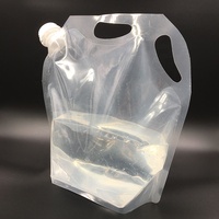 250 ml 500ml Emballage en plastique Transparent clair Liquide Eau Jus Boisson Pochettes Squeeze Spout Pouch Sac avec Bec