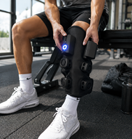 Attelle de Genou Portable Thérapeutique Chaud/Froid avec Massage par Compression d'Air pour la Récupération Sportive et le Soulagement de la Douleur