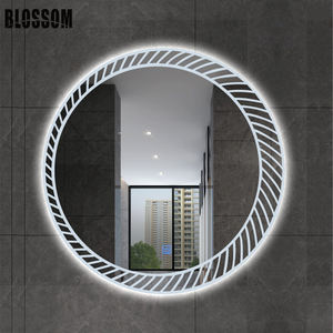 Yuvarlak kısılabilir Defogger banyo <span class=keywords><strong>Funky</strong></span> kozmetik makyaj gümüş ayna ile Led ışık - Product Image 6