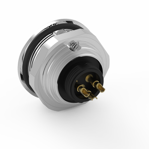 IP67 กันน้ำ M9 3Pin ขั้วต่อล็อคด้านหลังแบบมีฉนวน ปลั๊กตัวผู้ตัวเมีย - Product Image 3