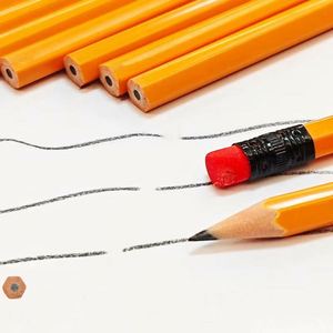 Crayon en bois naturel non toxique jaune avec logo d'entreprise Ys864 imprimé, idéal pour les cadeaux d'entreprise, prix de gros, adapté au bureau - Product Image 6