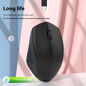 <span class=keywords><strong>2025</strong></span> Mới Có Thể Sạc Lại Chuột Không Dây 3D Im Lặng Màu Xanh-Răng 2.4G Dual-Chế Độ USB LED Sợi Quang Chuột Không Dây - Product Image 2