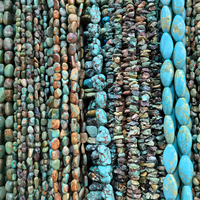 Perles de turquoise bleue irrégulières de forme libre 10-15 mm Perles de pierres précieuses en vrac pour la fabrication de bijoux Perles de pierre