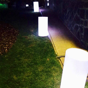 Éclairage rvb <span class=keywords><strong>colonne</strong></span> 3D jardin hôtel Bar mariage décoratif en plastique sans fil pilier d'éclairage extérieur rond Led colonnes lumineuses - Product Image 2