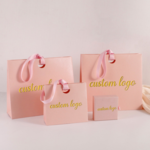 Tas Kertas Mewah Custom dengan Logo Anda Sendiri, untuk Kemasan Hadiah, Belanja, Toko Ritel Kosmetik, Perhiasan, dan Pesta Liburan, Dilengkapi Pita dan Pegangan - Product Image 4