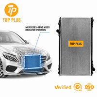 Radiador de Refrigeración de Motor de Aluminio Premium para Mercedes-Benz Clase C W205 OE A0995003203 A0995003603 Tanque de Agua TOP PLUS