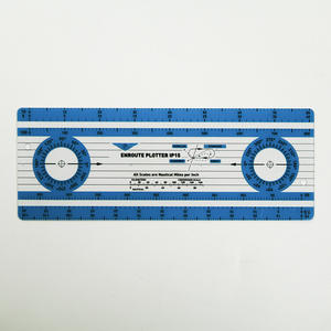 ไม้บรรทัดนำทางในห้องนักบินแบบกันน้ำตามมาตรฐาน ICAO ทำจากพลาสติก ใช้สำหรับวางแผนการบิน มีเครื่องหมายเรืองแสงในที่มืด สำหรับการบินกลางคืน ยี่ห้อ <span class=keywords><strong>Shihai</strong></span> - Product Image 4