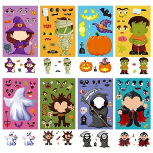 สติกเกอร์ไวนิลกันน้ำสำหรับวันฮาโ<span class=keywords><strong>ล</strong></span>วีน ทนทานสำหรับเด็ก ดีไซน์น่ารักแป<span class=keywords><strong>ล</strong></span>กตา ติดได้กับขวดน้ำ แล็ปท็อป และถุงขนม - Product Image 2